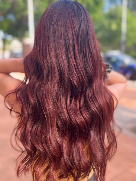 Balayage Red Hair