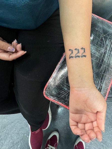 Black Arm 222 Tattoo