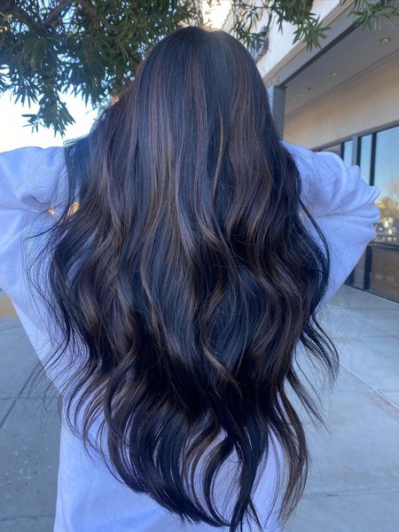 Black Hair Balayage