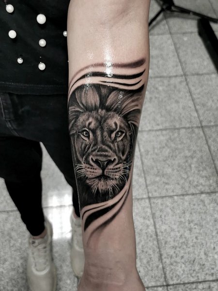 Black Lion Africa Tattoo
