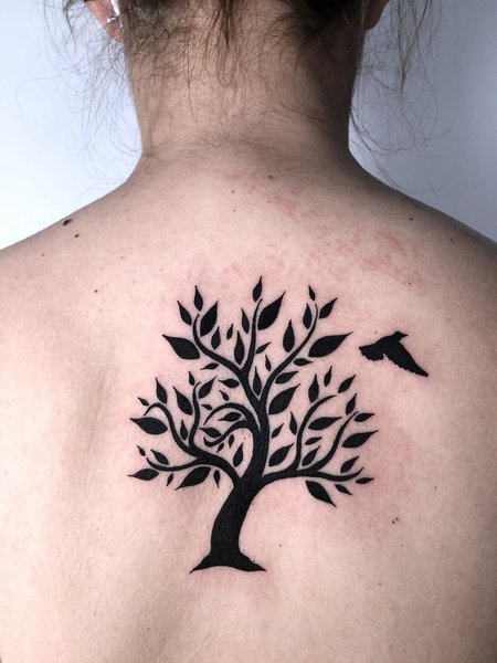 Black Tree Of Life Tattoo