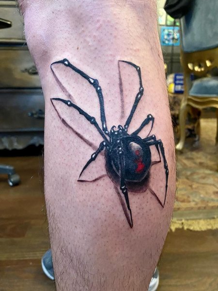 Black Widow Spider Tattoo