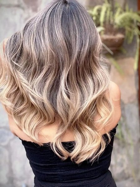 Blonde Balayage On Brown Hair