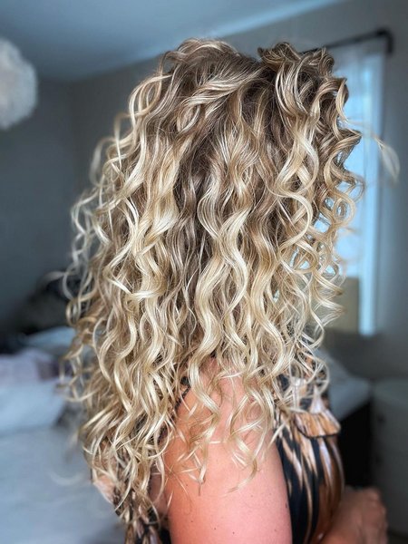 Blonde Curly Hair