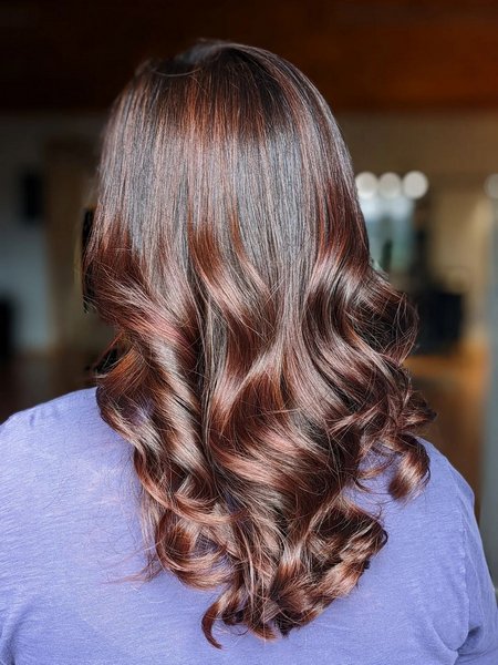 Brown Hair With Auburn Highlights