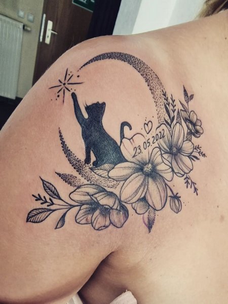 Cat Memorial Tattoo