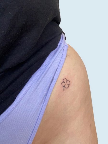 Clover Hip Tattoo