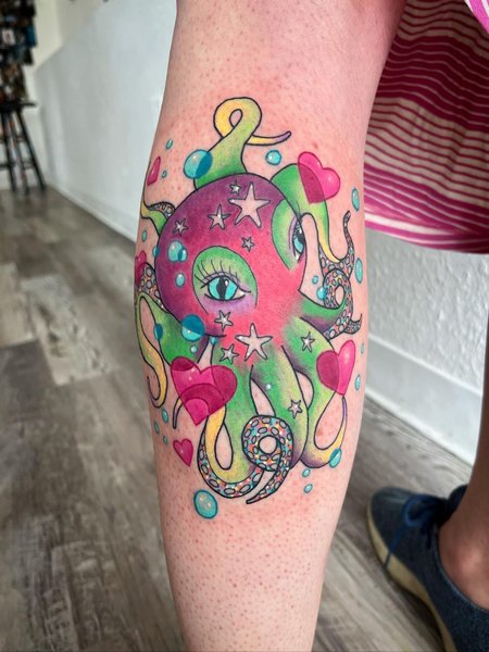 Cute Octopus Tattoo