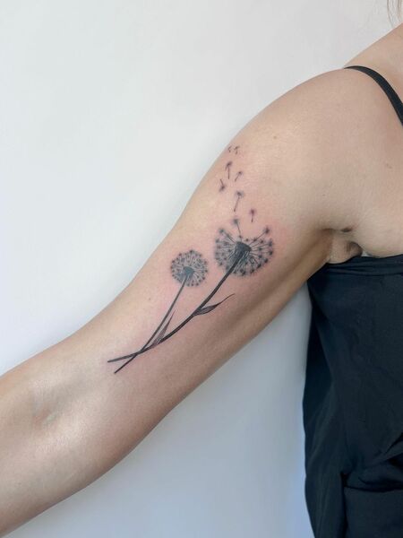 Dandelion Arm Tattoos