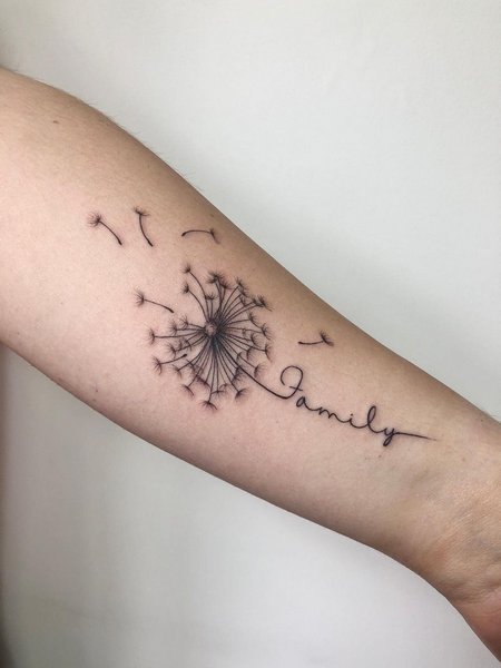 Dandelion Family Tattoo