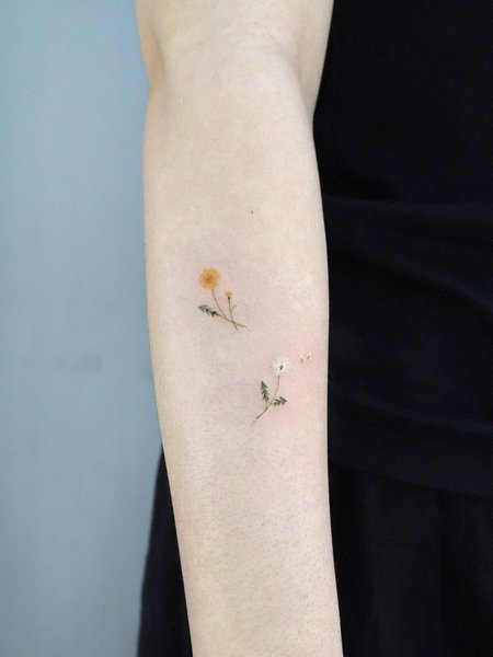 Dandelion Flower Tattoo