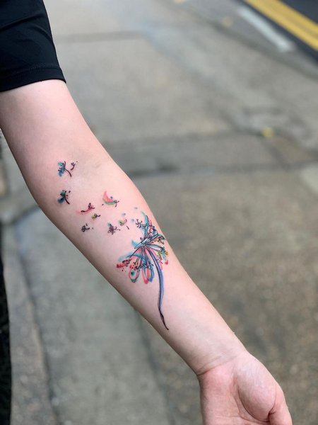 Dandelion Tattoo Design