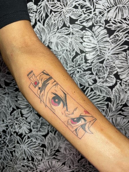 Demon Slayer Eye Tattoo