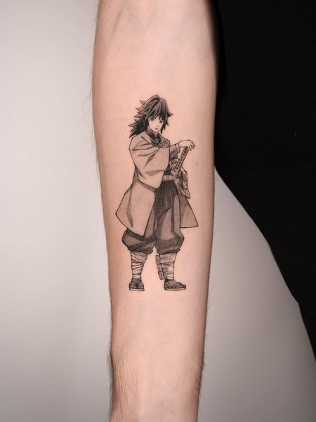 Demon Slayer Giyu Tomioka Tattoo