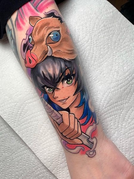 Demon Slayer Inosuke Tattoo