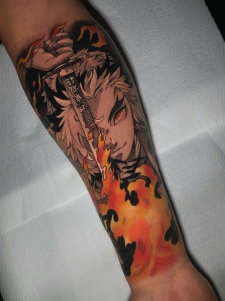 Demon Slayer Rengoku Tattoo