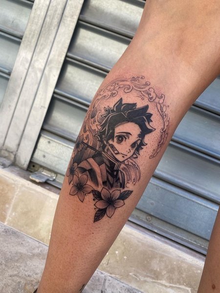 Demon Slayer Tanjiro Tattoo