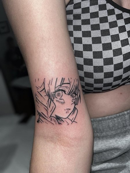 Demon Slayer Tattoo Simple