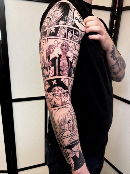 Demon Slayer Tattoo Sleeve