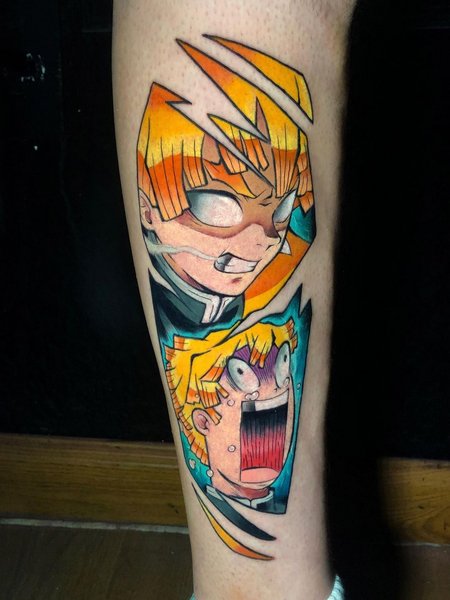 Demon Slayer Zenitsu Tattoo