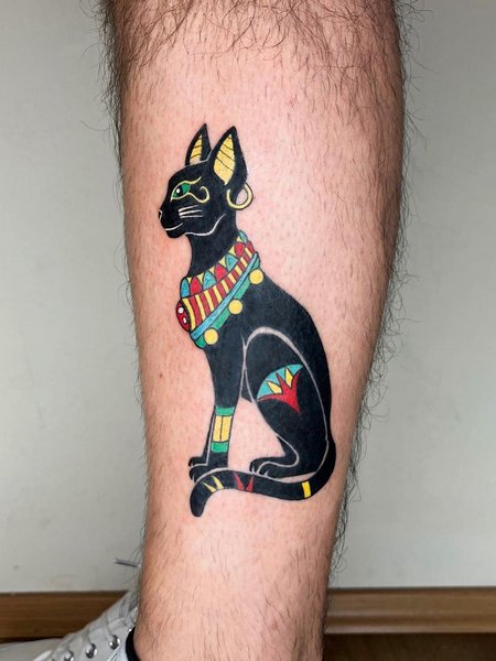 Egyptian Cat Tattoo