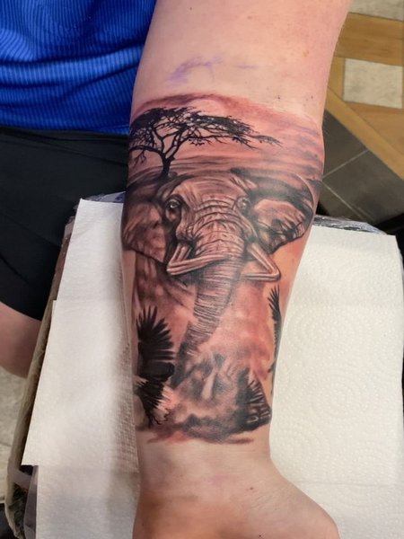 Elephant Africa Tattoo