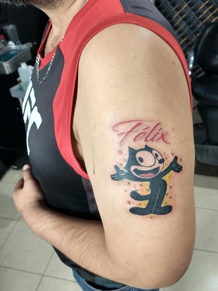 Felix The Cat Tattoo