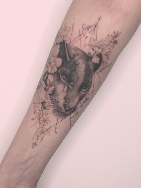 Female Panther Tattoo