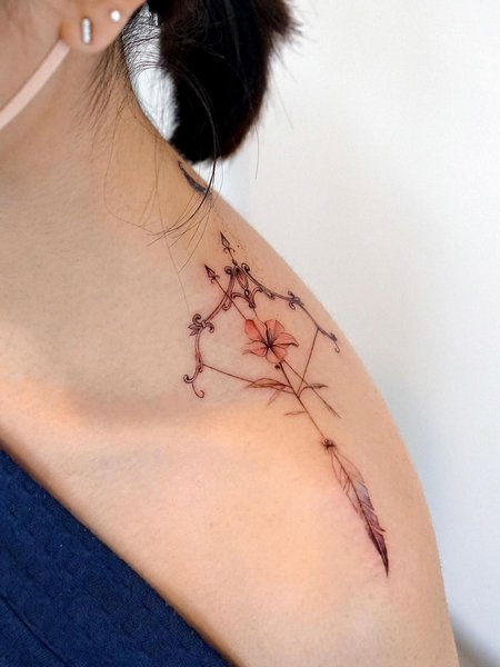 Feminine Sagittarius Tattoo