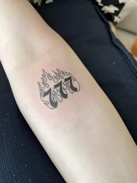 Fire 777 Tattoo