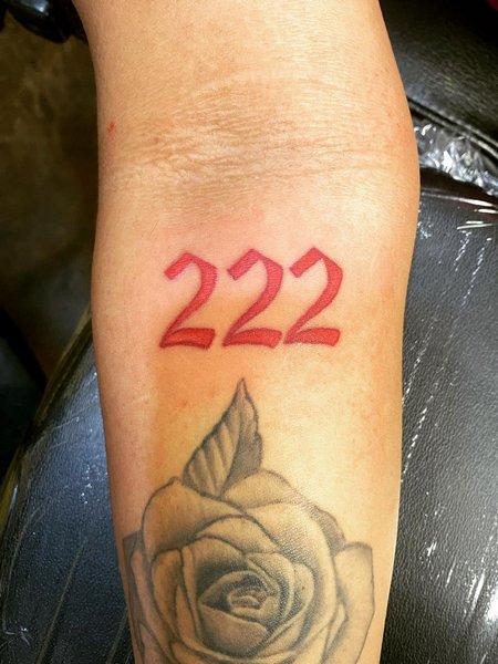 Forearm 222 Tattoo