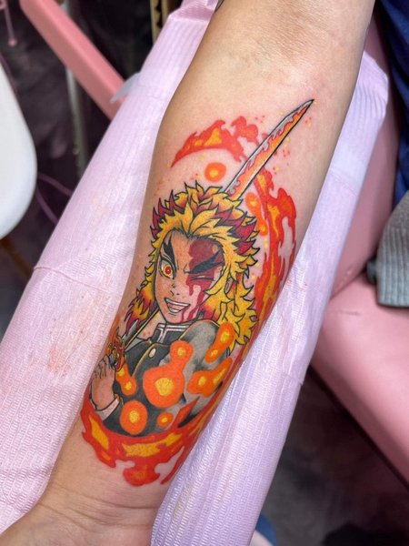 Forearm Demon Slayer Tattoo