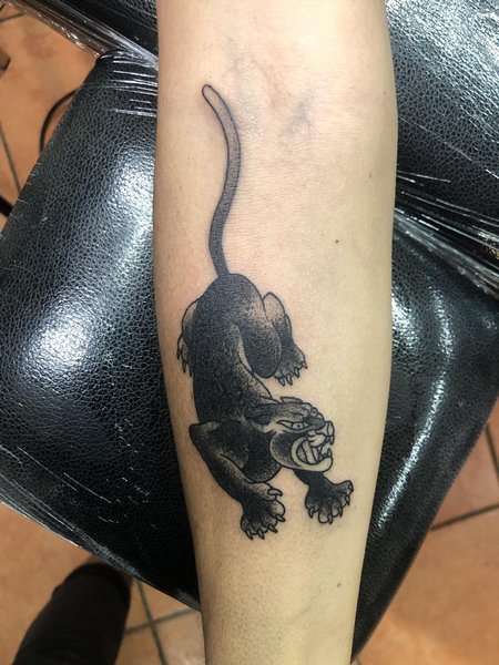 Forearm Panther Tattoo