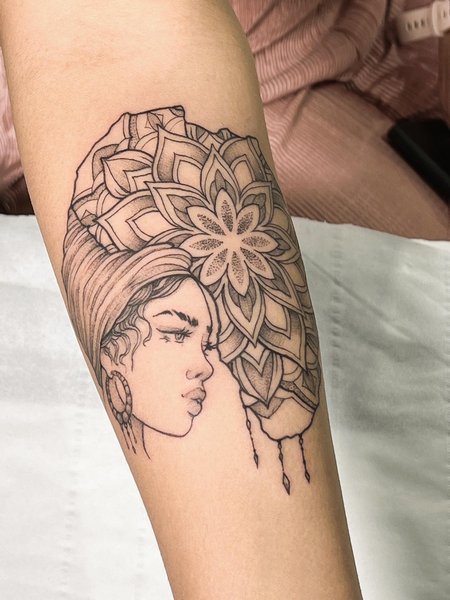 Girly Africa Tattoo Designs