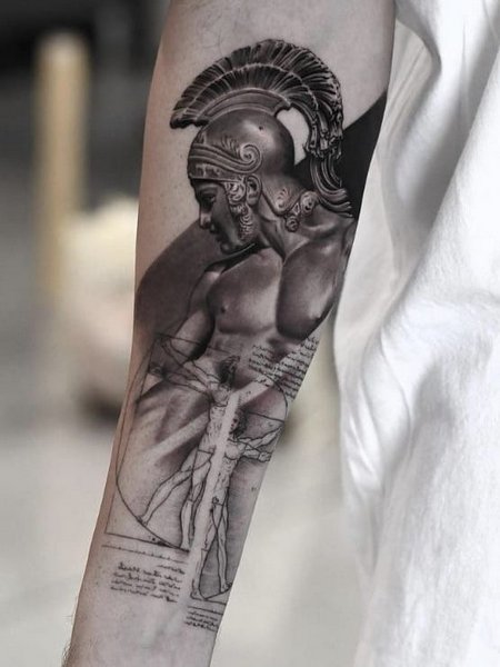 God Achilles Tattoo
