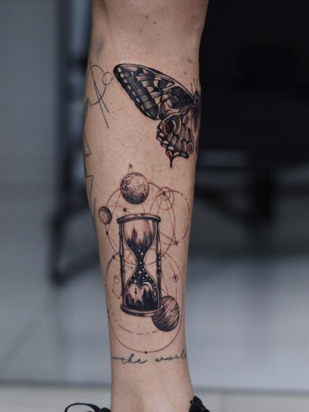 Hourglass Tattoo Ideas