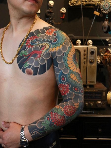 Japanese Full Sleeve Tattoo