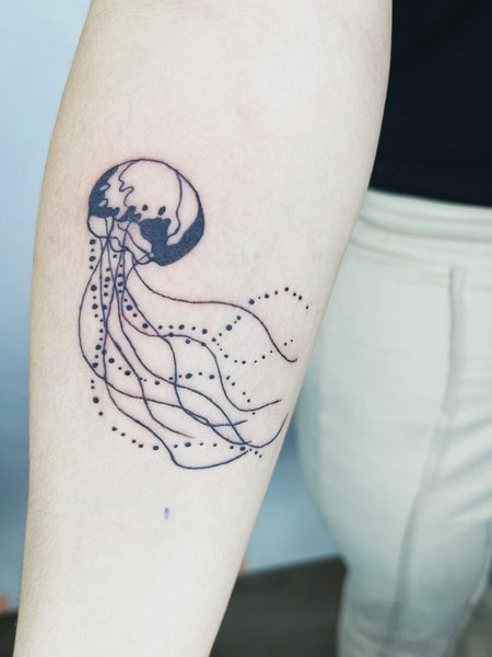 Jellyfish Tattoo Black And White