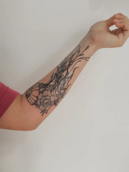 Jellyfish Tattoo On Arm