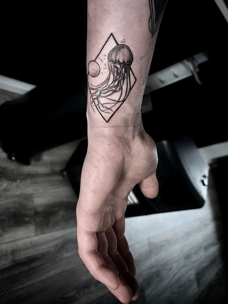 Jellyfish Tattoo On Wrist