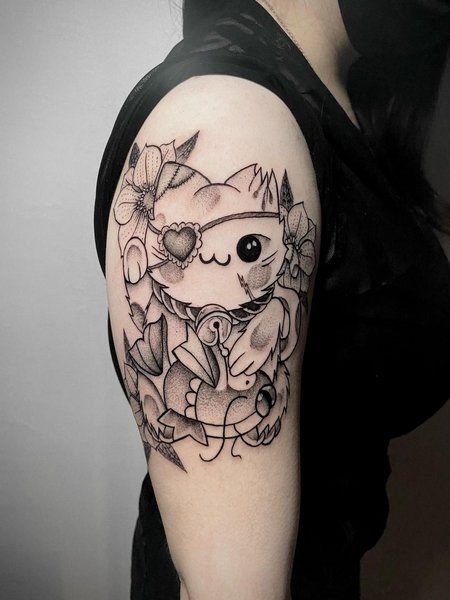 Lucky Cat Tattoo