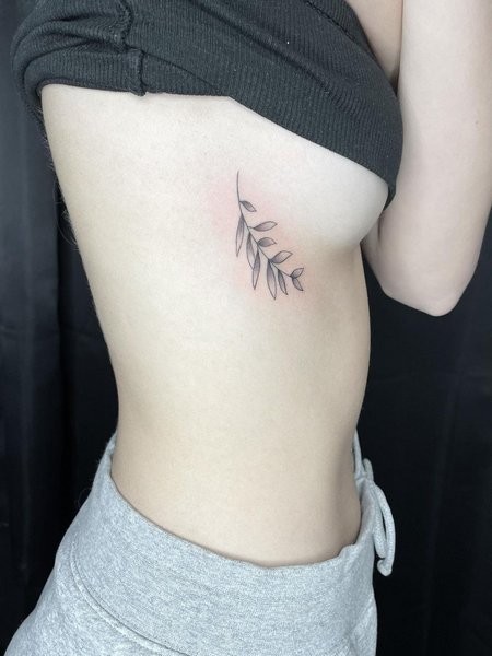 Meaningful Side Boob Tattoo