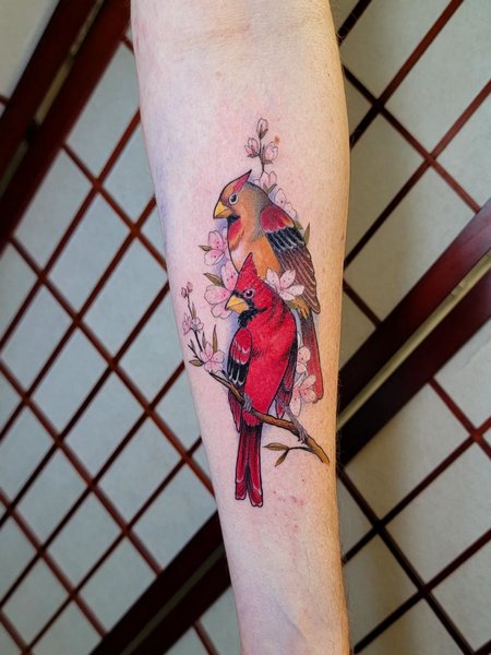 Memorial Cardinal Tattoo
