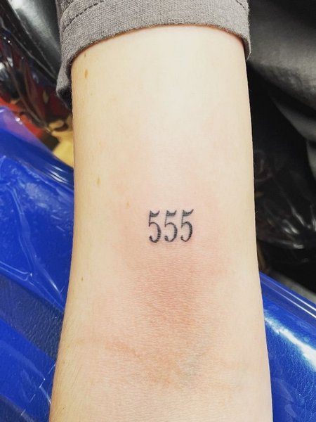 Minimalist 555 Tattoo
