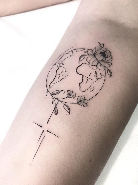 Minimalist Africa Tattoo