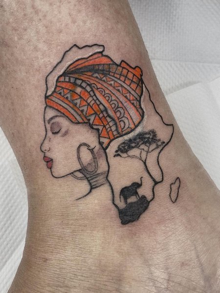 Mother Africa Tattoo