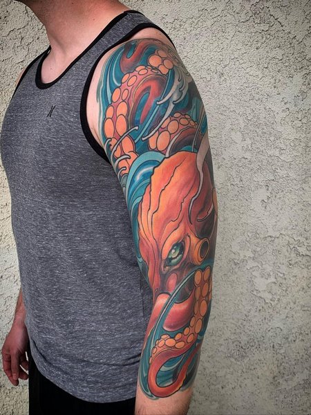 Octopus Tattoo Sleeve