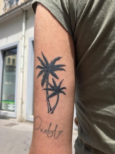 Palm Tree Tattoo Design