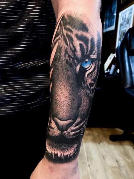 Realistic Tiger Tattoo