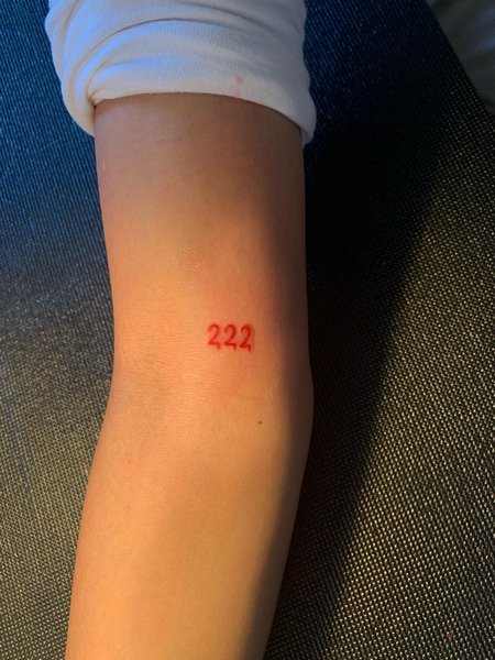 Red 222 Tattoo